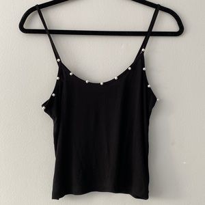 NWT black with Pearl detail tank size L
